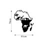 Wallity Animals Of Africa - 454 Escultura de pared de metal negra